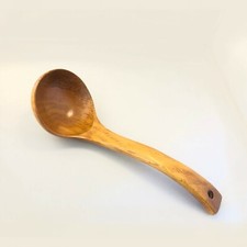 Large Wooden Kitchen Cooking Soup Gravy Porridge Serving Ladle Spoon S-4566 picture