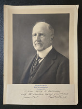 Frederick H. Gillett Signed Photo — House Speaker & U.S. Senator - Rare Paper picture