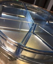 NEW VINTAGE TUPPERWARE Large PRELUDIO  DIVIDED SERVING TRAY #2015 RARE/NEW picture