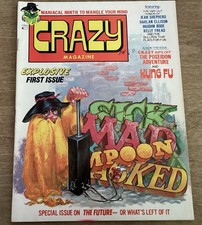 Vintage Marvel Crazy Magazine #1 1973 Near Mint Unread Copy picture