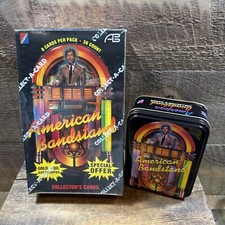 1993 American Bandstand Collector Trading Cards Sealed Box New 36 Packs + Tin picture