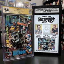Absolute Batman # 25 Cgc 9.8 Cgc Signature Clay Mann Variant Cover L Ship Feb picture