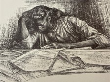 Charles W. White Awaking From The Unknowing   Print  22”X 17” 1961 picture