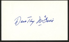 Dorothy McGuire d2001 signed autograph 3x5 card Actress Old Yeller R370 picture
