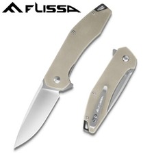 FLISSA EDC Pocket Knife Folding Tactical Knife D2 Blade w/Liner Lock Pocket Clip picture
