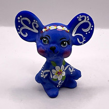 Fenton Mouse Figurine Hand Painted by Former Fenton Artist OOAK picture