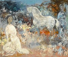 Vu Cao Dam : The White Horse : Archival Quality Art Print 13x19 picture