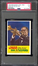 1963 Jazz on a Summer's Day Louis Armstrong PSA Card #12 BRUGUERA Spanish HIGEST picture