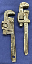 2 Vintage/Antique Adjustable Pipe Wrenches CHAMPION DEARMENT/TRIMO 8