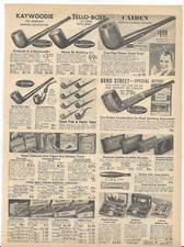 1939 Sears Catalog Ad Page KAYWOODIE BOND STREET CHICAGO CIGAR BRIEF CASE WALLET picture