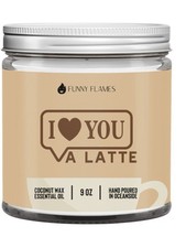 I Love You A Latte 9oz Candle Coffee Scented Gift Candle picture