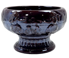 (1C) Vintage Orchids Hawaii Tiki Drip Glaze Bowl picture