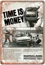 Vintage 1984 Ingersoll-Rand Power Tools Ad Reproduction Metal Sign Z378 picture