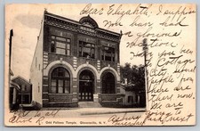 Odd Fellows Temple. 1906 Gloversville, New York Postcard picture