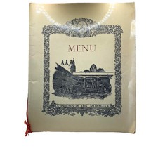 Vintage 1967 La Hacienda De Los Morales Mexico Restaurant Menu Tassel Cord picture