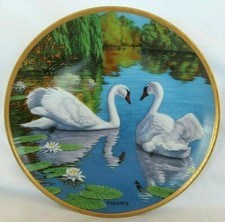 THE SWAN~James Faulkner Collector Plate~Elegant Bird Series Limited Edition 1988 picture