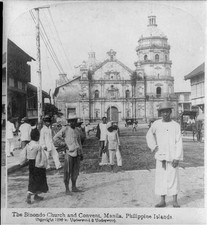 Manila Philippine Islands Binondo Church Convent 1899 Streegraph People picture