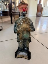 Vintage Jim Beam Whiskey EMMETT KELLY Clown Decorative Decanter Empty w/ Label picture