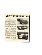 1966 XVR BY VAUXHALL (REMIINISCENT OF BILL THOMAS CHEETAH) ~ ORIG SMALL ARTICLE picture