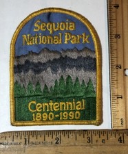 Vintage Sequoia National Park Centennial 1990 Patch Travel Souvenir California picture