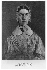 Angelina Emily Grimk� 1805-1879 Abolitionist Suffragist Portrait 1800s picture