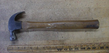 Vntg Stanley SW No. 15-16oz. Curved Claw Hammer,1lb.8.2 oz,Original Oct. Handle picture