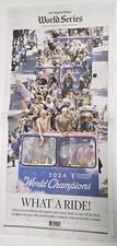 LA Dodgers WHAT A RIDE WS Champs Special Edition LA Times Newspaper 11/4/24 New picture