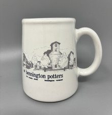 Bennington Potters White Stoneware Mug 14 oz Vermont Location Image 4.25