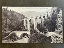 1910 Fauraz Postcard FRANCE Route de CHAMONIX Viaduc Sainte Marie Unposted B&W picture
