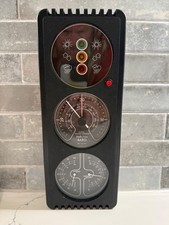 Vintage Huger West Germany Lighted Weather Station Barometer Thermo Hygrometer picture