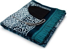 Velvet Prayer Mat All in One Set for Islam - Thick Muslim Prayer Rug,Islamic Gif picture