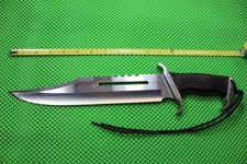 RAMBO III Massive Bowie Knife by Hibben Knives w/ Sheath - SIGNED Gil Hibben picture