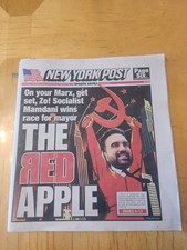 Zohran Mamdani Wins NYC Mayoral Election The Red Apple COVER ONLY picture
