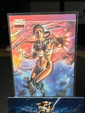 Princess Slave Leia - 1993 Topps - Star Wars Galaxy #84 - Ted Boonthanakit Card picture