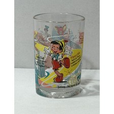 Disney 100th Anniversary McDonalds Glass Pinocchio Tinker Bell Dumbo Fantasyland picture