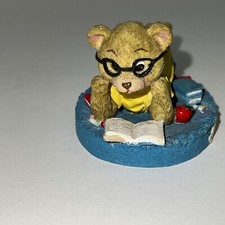 Vintage Theadorables September Bear Figurine 1998 Retired 2  x 3  picture