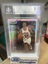 Topps 1996-97 Holding Court Refractors HC2 Michael Jordan Refractor BGS 9 picture