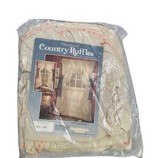 VTG 80’s NIP Country Ruffles Poletop Priscilla Curtains Williams ton Lace picture