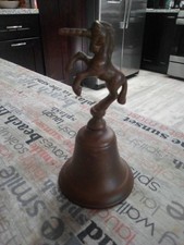 Vintage Unicorn brass bell 6 inch collectible picture