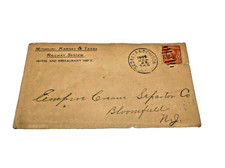 JULY 1905 MKT MISSOURI KANSAS TEXAS RAILROAD USED ENVELOPE SEDALIA & DENISON RPO picture