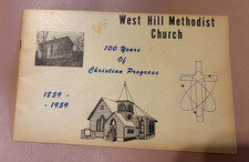 West Hill Methodist Church 100 Year of Christian Progress Program Burlington IA picture