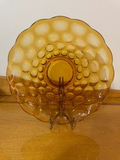Vintage Amber Glass Imperial Platter picture