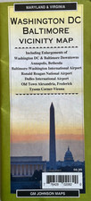 New WASHINGTON DC/BALTIMORE ROAD MAP  City/Highway/Vicinity  AAA/GMJ/GM JOHNSON picture