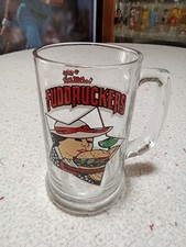 Vintage FUDDRUCKERS GLASS MUG “ THE WORLD’S GREATEST HAMBURGER” picture