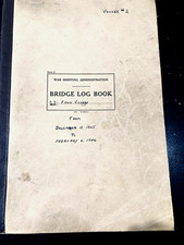 War Shipping Administration Log Books S.S. Fenn Victory 1945-46 picture