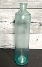 Antique Pontil Medicine Bottle Aqua Paper Thin Glass 1830's-1840's picture