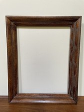 VTG Large Art Frame Striped Pattern Solid Wooden 21”Lx17”Hx2”W & 18”x14”-Hefty picture