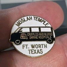 Moslah Temple Vintage Pin Ft Worth Texas TX Enamel 3/4