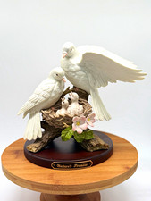 Vintage HOMCO Nature’s Promise 1996 Porcelain Dove Family Figurine Home Interior picture