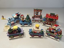 Jim Shore Peanuts Deluxe Holiday Train 7 Pc Set 2018 Enesco Christmas Rare picture